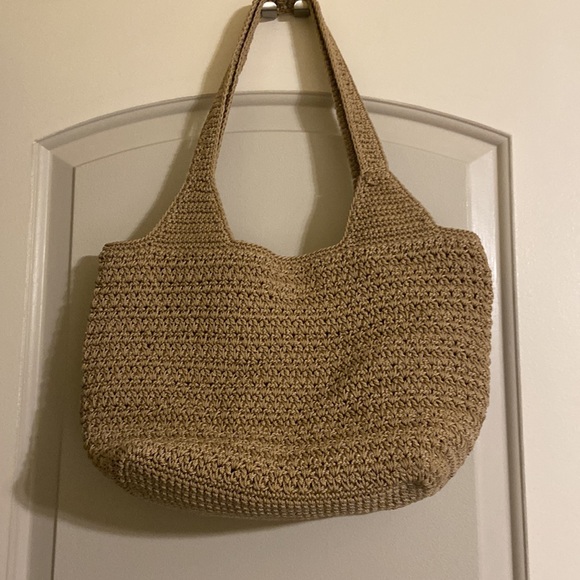 The Sak Crochet Tote with Pink Appliqué EC, perfect for Spring! - Picture 5 of 14